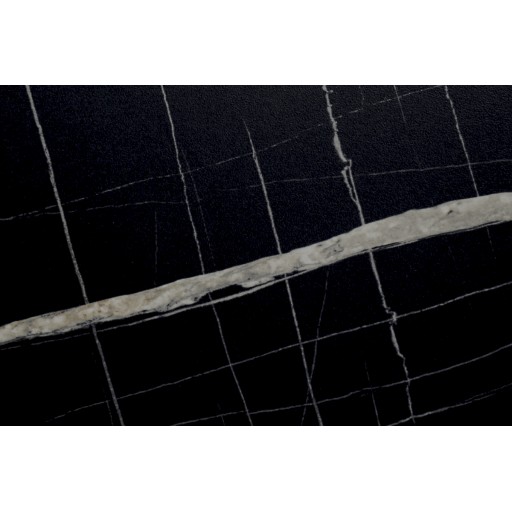 Lamura - Black Veined Marble - Matt - 40mm - Curved Edge