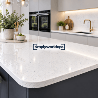 Simply Top - Brilliant White Sparkle - Curved Edge - Super Quality Gloss