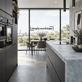 Duropal Bellato Grey - 40mm Post Formed - Enhanced Semi Matt