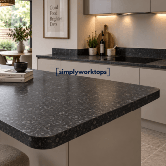 Simply Top - Black Flint  - Curved Edge