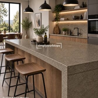 Duropal Natural Messina - 40mm Post Formed - Brightstone Finish