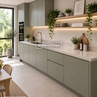 Duropal Quartz Stone - 40mm Post Formed - Brightstone Finish