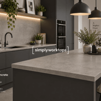 Krono Finesse- Light Grey Concrete -  38mm Square Edge