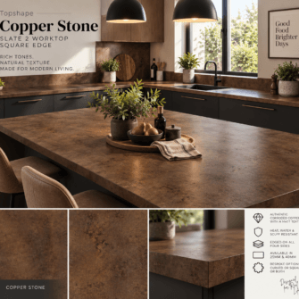 Topshape - Slate 2 - Copper Stone - Square Edge