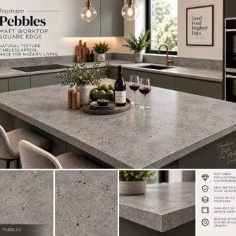 Topshape - Matt - Pebbles - Square Edge