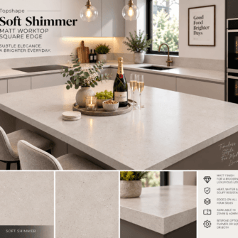 Topshape - Matt - Soft Shimmer - Square Edge