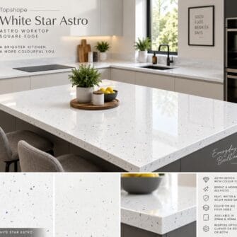 Topshape - Astro - White Star Astro - Square Edge