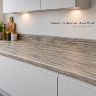 Tandem Grey Oakwood - 40mm Wood Décor Laminate