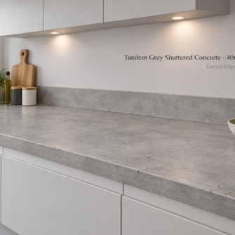 Tandem Grey Shuttered Concrete - 40mm Wood Laminate