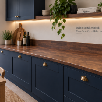 Tandem Walnut Butcher Block - 30mm Matt Laminate