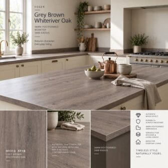 Egger - Grey Brown Whiteriver Oak - 38mm Post Formed
