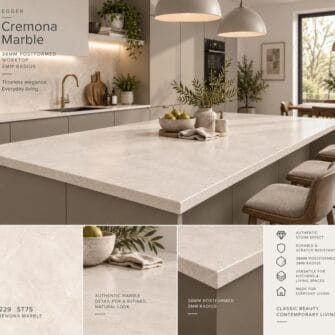 Egger - Cremona Marble - 38mm Post Formed