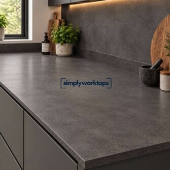 Simply Top – Dark Concrete - 38mm Square Edge