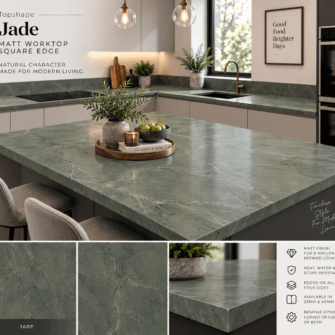 Topshape - Matt - Jade - Square Edge