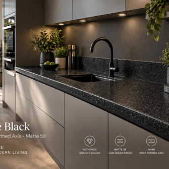 Formica - Granite Black - 38mm Post Formed Axis - Matte 58