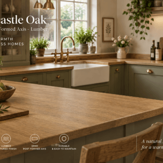 Formica - Newcastle Oak - 38mm Post Formed Axis - Lumber