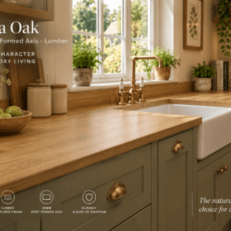 Formica - Padua Oak - 38mm Post Formed Axis - Lumber
