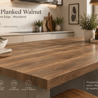Formica - Wide Planked Walnut - 38mm Square Edge - Woodland