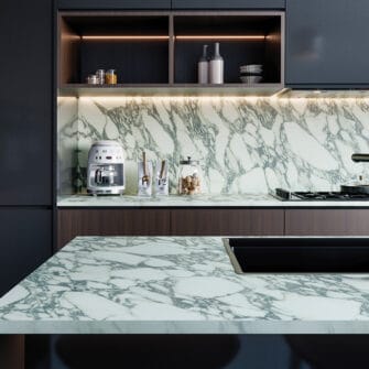 Formica - Viola Marble - 22mm Square Edge - Satin NDF