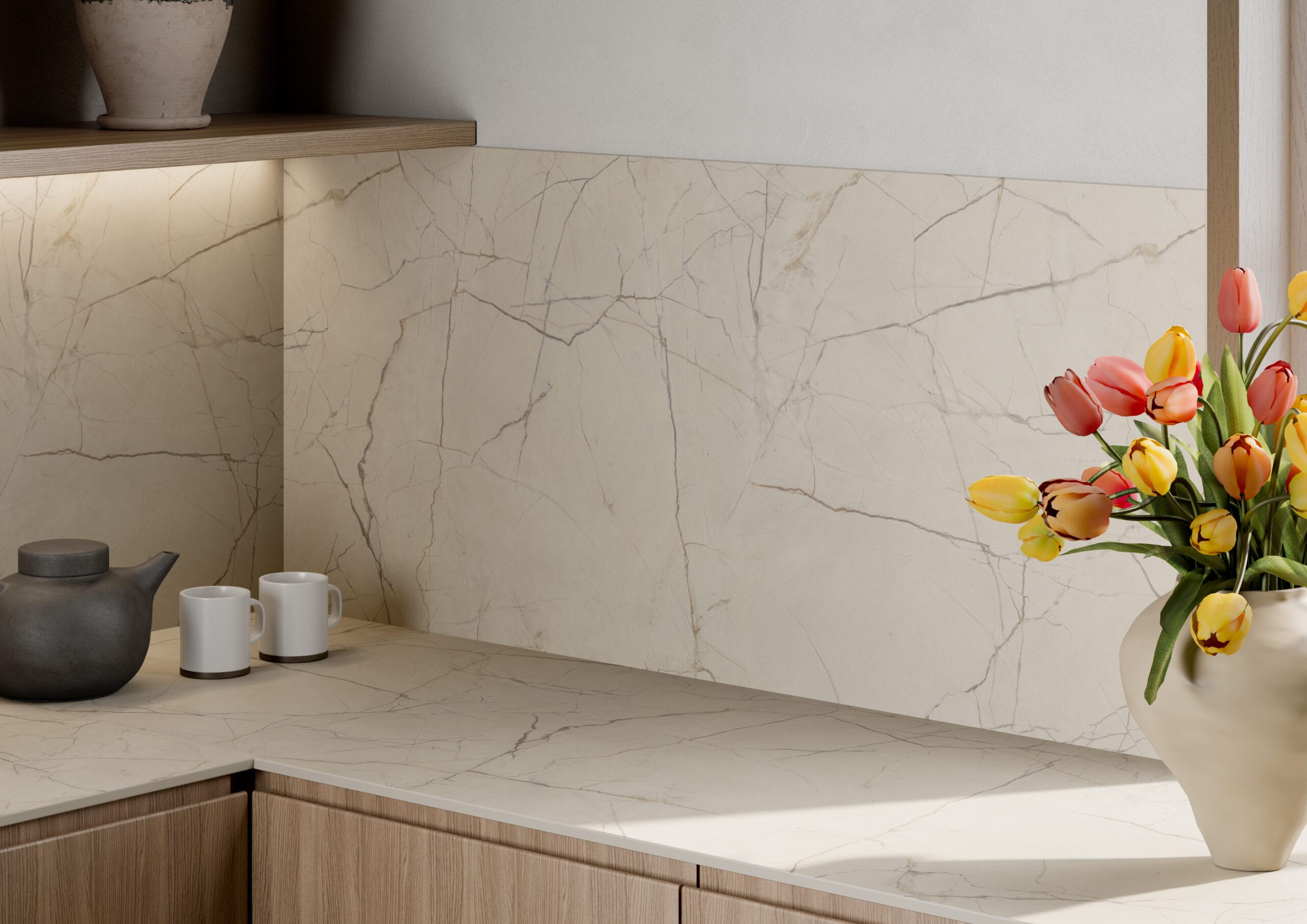 Aria – Aura Marble - Satin NDF - 12mm/20mm Compact - Image 2